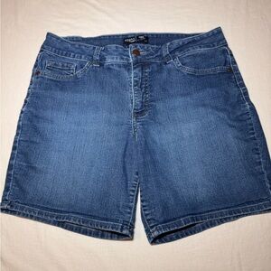 Riders By Lee Mid Rise Denim Shorts Size 14
